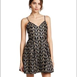 Alice + Olivia Marilla Embroidered Mini Dress Size 2